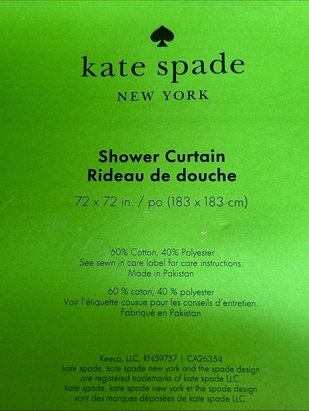 kate spade Shower Curtain “Brushstroke Hearts” NWT Red Pink Bath